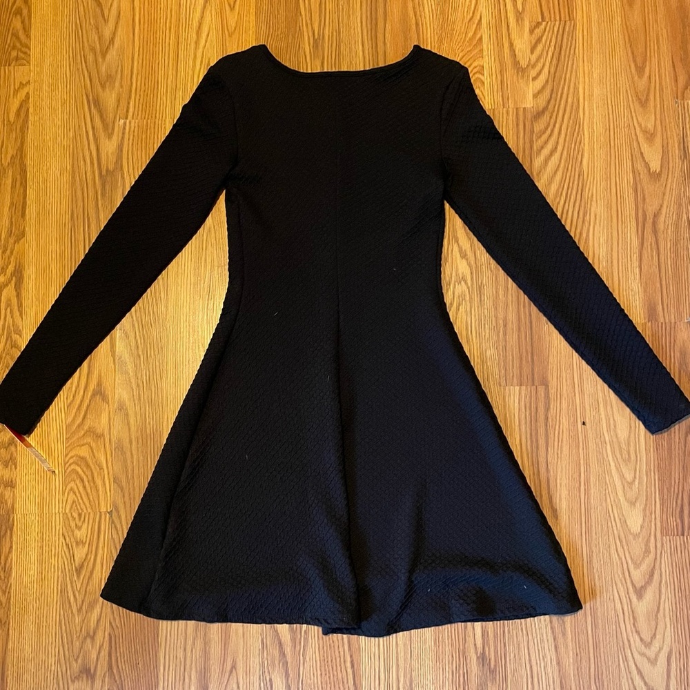Long sleeve little black mini dress- xs- new with tags.